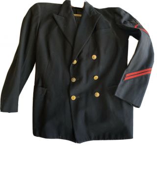 Post Wwii Korean War Us Navy Dress Uniform Jacket Cpo Chief Culinary Speciali