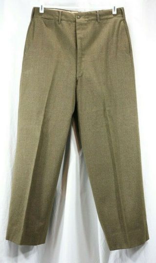 35 " X 30 " Vintage Korean War M1952 Trousers Men 