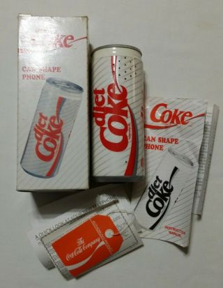 Diet Coke Can Shaped Phone 1994 Model Ar - 5021 Coca Cola Collectible