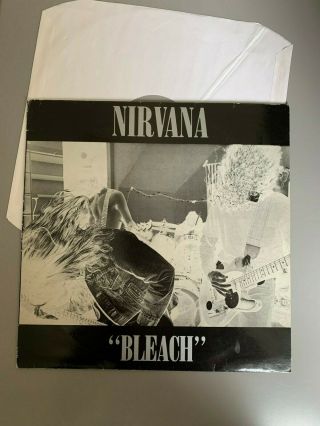 Nirvana " Bleach " Lp Tupelo Uk 1989 First Press A1/b1 Matrix Mpo Vg (tuplp6)