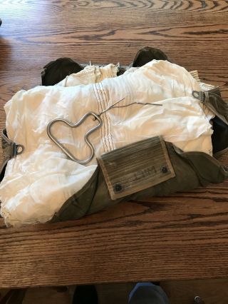 1950’s Military Chest Reserve Parachute,  Type T7a Buffalo N.  Y.