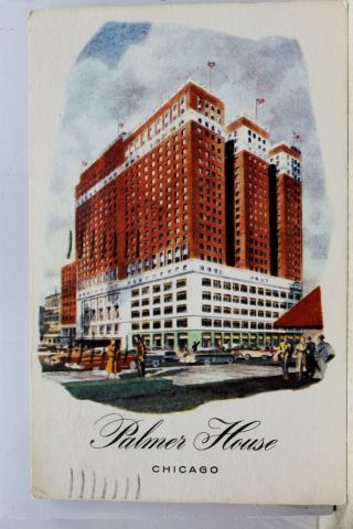 Illinois Il Chicago Palmer House Postcard Old Vintage Card View Standard Post Pc