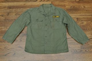 Vintage 1952 Korean War Og - 107 Fatigue Shirt/jacket 1st Pattern Size Medium