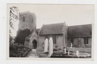 Old Real Photo Card Of Cuddington Church Aylesbury Haddenham 1935