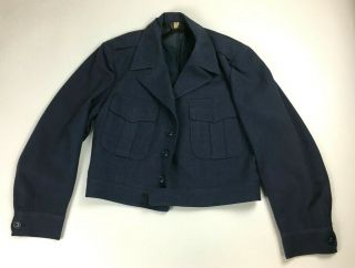 Korean War Era Vintage Us Air Force Blue 84 Wool Ike Jacket Size 41 Regular