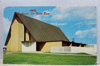 Texas Tx San Antonio Lackland Air Force Base Chapel Postcard Old Vintage Card Pc