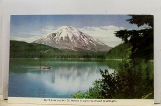 Washington Wa Mt St Helens Spirit Lake Postcard Old Vintage Card View Standard