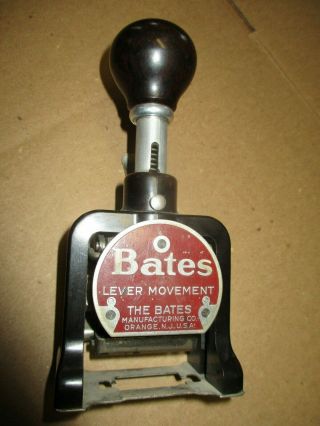 Vintage Bakelite Bates Numbering Machine Stamp