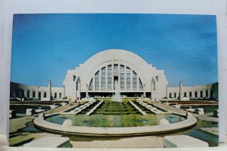 Ohio Oh Cincinnati Union Terminal Postcard Old Vintage Card View Standard Post