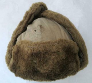 Chinese Korean War 1950s Cold Weather Faux Fur Winter Cap