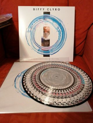 Biffy Clyro A Celebration Of Endings Zoetrope Picture Disc.  Rare Vinyl 1 Of 2000