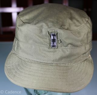 Us Korean War Hat Cap Field Cotton M - 1951 M51 51 Date Sz 7 1/4 Warrant Rank S170