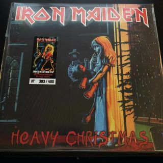 IRON MAIDEN HEAVY CHRISTMAS LONDON 12/23/81,  SOUNDCHECK,  RED VINYL 2LP ' ED LTD 2