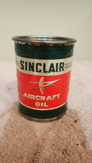 Circa 1950s (?) Sinclair Extra Duty Aircraft Motor Oil Can Bank Petroleum Gas