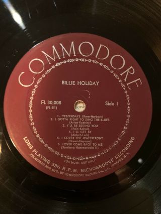 Miles Davis Blue Note 1501,  Billie Holiday Commodore Lp
