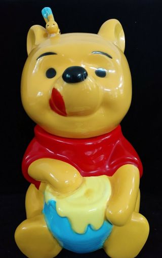 Vintage Winnie The Pooh Cookie Jar Walt Disney Pooh Bear Usa