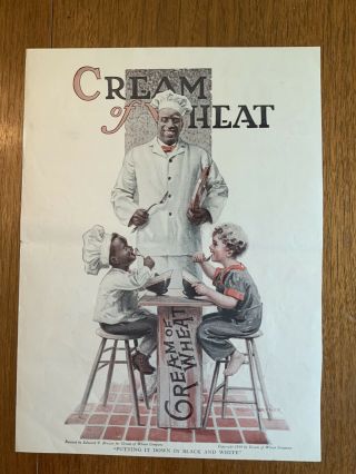 Cream Of Wheat Print Ad 1919 By Edward V.  Brewer