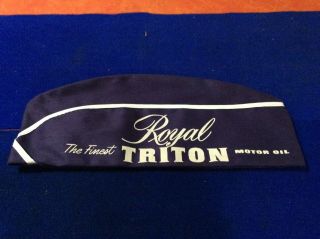 Old,  Royal Triton Motor Oil,  Mechanic/grease Monkey Hat,  Oil Can