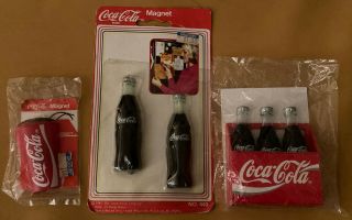 Old Stock Coke Bottle Vintage 1985 Refrigerator Magnets Hong Kong Coca Cola
