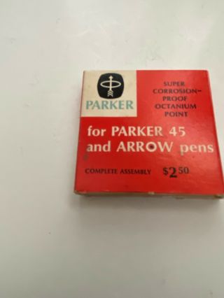 Vintage Parker Fountain Pen " 45 " X - Fine Point Assembly