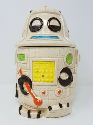 Made In Japan Ceramic Robot Cookie Jar 1960 