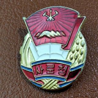 Dprk North Korea Badge,  Kim Il Sung Socialistic Youth Union