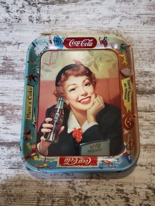1953 Coca Cola Tray Serving THIRST KNOWS NO SEASON 2