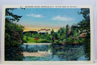 North Carolina Nc Asheville Biltmore House Land Of Sky Postcard Old Vintage Card