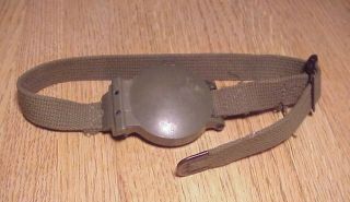Vintage Korean War Era U.  S.  Army Wrist Compass Model 1949 Waltham Watch Co.