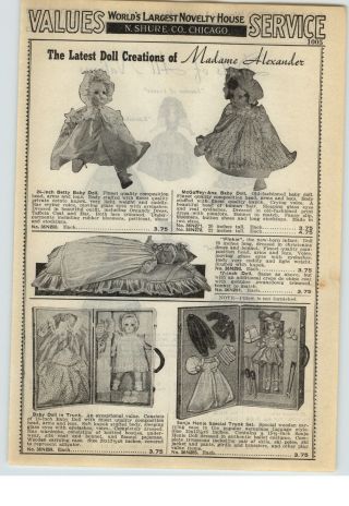 1940 Paper Ad Madame Alexander Dolls Sonia Henie Trunk Meguffey Ana All Nations