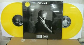Frank Ocean Blond 2lp Yellow Color Vinyl Promo Hip Hop Funk Soul Rap Endless