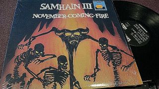 Samhain Iii November Coming Fire Lp Plan 9 Caroline Shrink Glenn Danzig Vg,