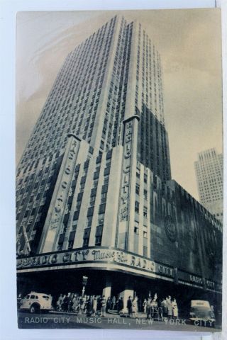 York Ny Nyc Radio City Music Hall Postcard Old Vintage Card View Standard Pc