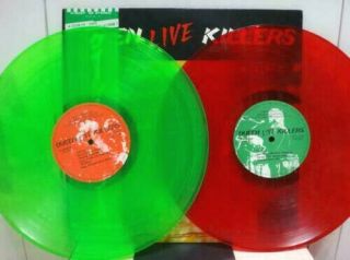 Queen " Live Killers " 1979 Japan Only 2lp Red/green Color Vinyl Lp W/obi Mercury
