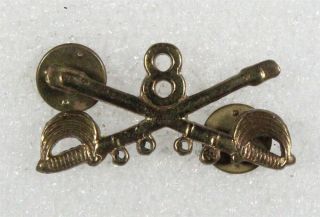 Army Collar Pin: 8th Cavalry Regiment Officer - Korea,  1950 
