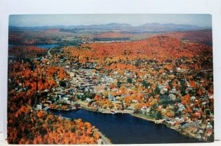 York Ny Lake Flower Saranac Adirondacks Postcard Old Vintage Card View Post