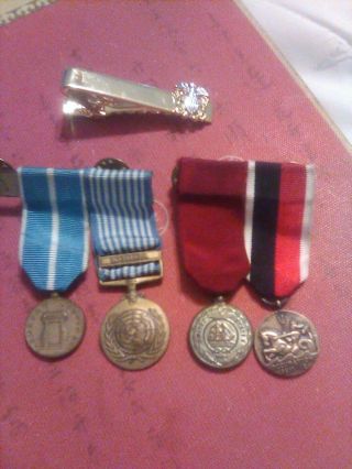 Early Issue Korean War Service Medal W/ribbon For Usmc Us Army Usn Usaf