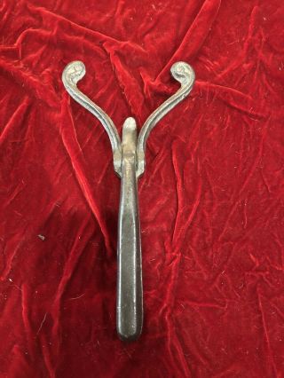 Cast Iron Handle Wood Cook Stove Heater Lid Lifter Rare Unusual.
