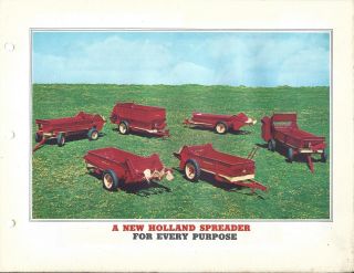 Farm Equipment Brochure - Holland - 200 221 331 336 Spreader - 1958 (f5745)