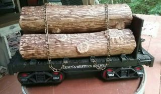 Jim Beam Railroad Decanter Log Car Train - Empty