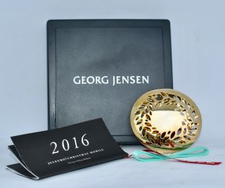 Boxed Georg Jensen Christmas Mobile/ornament 2016 Magnolia Wreath Helena Rohmer