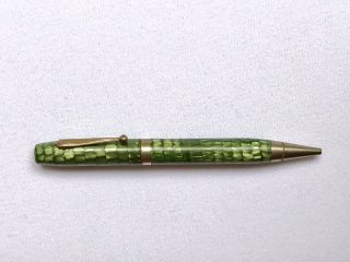 Vintage Small Mechanical Pencil - Scaled/snakeskin Look Green Color - Well