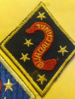 Ww2 Shoulder Patch,  Usmc 1st Division,  U.  S.  Issue