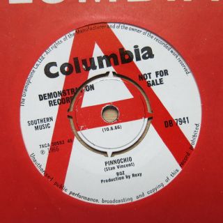 Boz Pinnochio / Stay As You Are Uk 7 " Demo Columbia Db 7941 1966 King Crimson Nm