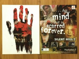 Silent Hill 2 Playstation 2 Ps2 2001 Vintage Print Ad/poster Official Horror Art