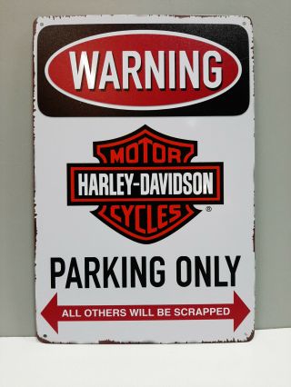 Classic 12 Inch Harley Davidson Parking Sign