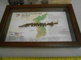 The Wire Fence From Dmz Limited Edition Barbed Wire 50th Anniv Korean War,