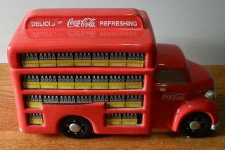 2006 Coke Coca - Cola Cookie Jar Delivery Truck By Gibson