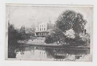 Great Old Card Rickmansworth Riverside Colne House Around 1910 Amersham Herts