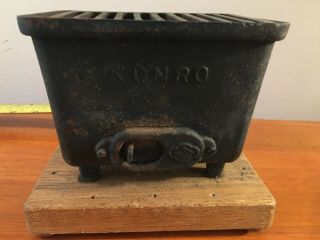 Vintage Konro Cast Iron Mini Table Top Grill - Hibachi So Cute
